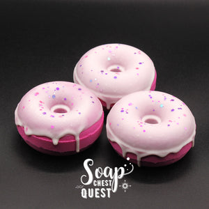 Black Raspberry Donut (large bath bomb)